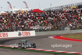 Nico Rosberg (GER) Mercedes AMG F1 W05. 02.11.2014. Formula 1 World Championship, Rd 17, United States Grand Prix, Austin, Texas, USA, Race Day.