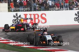 Nico Hulkenberg (GER) Sahara Force India F1 VJM07. 02.11.2014. Formula 1 World Championship, Rd 17, United States Grand Prix, Austin, Texas, USA, Race Day.