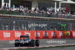 Lewis Hamilton (GBR) Mercedes AMG F1 W05. 02.11.2014. Formula 1 World Championship, Rd 17, United States Grand Prix, Austin, Texas, USA, Race Day.