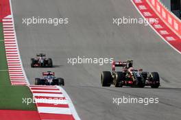 Pastor Maldonado (VEN), Lotus F1 Team  02.11.2014. Formula 1 World Championship, Rd 17, United States Grand Prix, Austin, Texas, USA, Race Day.