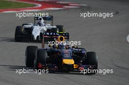 Daniel Ricciardo (AUS) Red Bull Racing RB10. 02.11.2014. Formula 1 World Championship, Rd 17, United States Grand Prix, Austin, Texas, USA, Race Day.