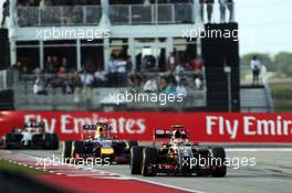 Pastor Maldonado (VEN) Lotus F1 E21. 02.11.2014. Formula 1 World Championship, Rd 17, United States Grand Prix, Austin, Texas, USA, Race Day.