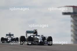 Nico Rosberg (GER) Mercedes AMG F1 W05. 02.11.2014. Formula 1 World Championship, Rd 17, United States Grand Prix, Austin, Texas, USA, Race Day.