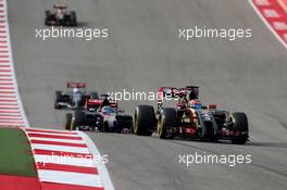 Romain Grosjean (FRA), Lotus F1 Team  02.11.2014. Formula 1 World Championship, Rd 17, United States Grand Prix, Austin, Texas, USA, Race Day.