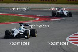 Felipe Massa (BRA) Williams FW36. 02.11.2014. Formula 1 World Championship, Rd 17, United States Grand Prix, Austin, Texas, USA, Race Day.