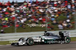 Lewis Hamilton (GBR) Mercedes AMG F1 W05. 02.11.2014. Formula 1 World Championship, Rd 17, United States Grand Prix, Austin, Texas, USA, Race Day.