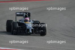 Jenson Button (GBR) McLaren MP4-29. 02.11.2014. Formula 1 World Championship, Rd 17, United States Grand Prix, Austin, Texas, USA, Race Day.