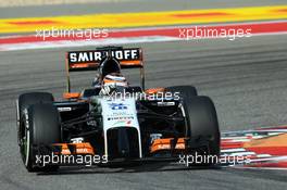 Nico Hulkenberg (GER) Sahara Force India F1 VJM07. 02.11.2014. Formula 1 World Championship, Rd 17, United States Grand Prix, Austin, Texas, USA, Race Day.