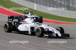 Felipe Massa (BRA), Williams F1 Team  02.11.2014. Formula 1 World Championship, Rd 17, United States Grand Prix, Austin, Texas, USA, Race Day.