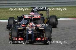 Romain Grosjean (FRA) Lotus F1 E22. 02.11.2014. Formula 1 World Championship, Rd 17, United States Grand Prix, Austin, Texas, USA, Race Day.