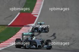 Lewis Hamilton (GBR) Mercedes AMG F1 W05. 02.11.2014. Formula 1 World Championship, Rd 17, United States Grand Prix, Austin, Texas, USA, Race Day.