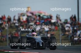 Jenson Button (GBR) McLaren MP4-29. 02.11.2014. Formula 1 World Championship, Rd 17, United States Grand Prix, Austin, Texas, USA, Race Day.