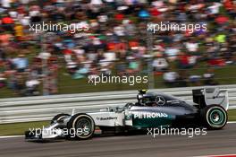 Nico Rosberg (GER) Mercedes AMG F1 W05. 02.11.2014. Formula 1 World Championship, Rd 17, United States Grand Prix, Austin, Texas, USA, Race Day.