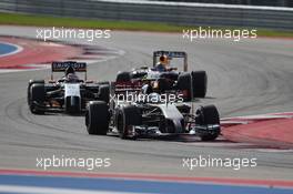 Esteban Gutierrez (MEX) Sauber C33. 02.11.2014. Formula 1 World Championship, Rd 17, United States Grand Prix, Austin, Texas, USA, Race Day.