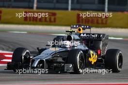 Kevin Magnussen (DEN) McLaren MP4-29. 02.11.2014. Formula 1 World Championship, Rd 17, United States Grand Prix, Austin, Texas, USA, Race Day.