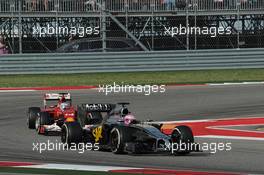 Jenson Button (GBR) McLaren MP4-29. 02.11.2014. Formula 1 World Championship, Rd 17, United States Grand Prix, Austin, Texas, USA, Race Day.