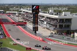 Daniil Kvyat (RUS) Scuderia Toro Rosso STR9. 02.11.2014. Formula 1 World Championship, Rd 17, United States Grand Prix, Austin, Texas, USA, Race Day.