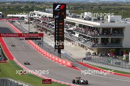 Nico Hulkenberg (GER) Sahara Force India F1 VJM07. 02.11.2014. Formula 1 World Championship, Rd 17, United States Grand Prix, Austin, Texas, USA, Race Day.