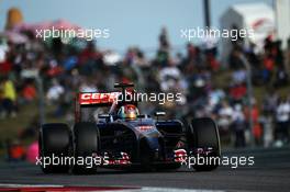 Daniil Kvyat (RUS) Scuderia Toro Rosso STR9. 02.11.2014. Formula 1 World Championship, Rd 17, United States Grand Prix, Austin, Texas, USA, Race Day.