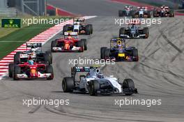 Valtteri Bottas (FIN) Williams FW36. 02.11.2014. Formula 1 World Championship, Rd 17, United States Grand Prix, Austin, Texas, USA, Race Day.