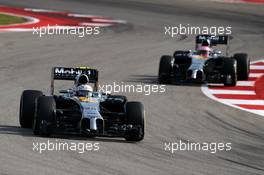 Kevin Magnussen (DEN) McLaren MP4-29. 02.11.2014. Formula 1 World Championship, Rd 17, United States Grand Prix, Austin, Texas, USA, Race Day.