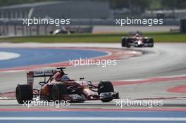 Fernando Alonso (ESP) Ferrari F14-T. 02.11.2014. Formula 1 World Championship, Rd 17, United States Grand Prix, Austin, Texas, USA, Race Day.