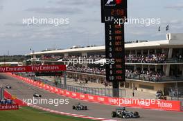 Nico Rosberg (GER) Mercedes AMG F1 W05. 02.11.2014. Formula 1 World Championship, Rd 17, United States Grand Prix, Austin, Texas, USA, Race Day.