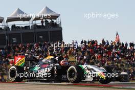 Nico Hulkenberg (GER) Sahara Force India F1 VJM07. 01.11.2014. Formula 1 World Championship, Rd 17, United States Grand Prix, Austin, Texas, USA, Qualifying Day.