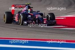 Daniil Kvyat (RUS) Scuderia Toro Rosso STR9. 01.11.2014. Formula 1 World Championship, Rd 17, United States Grand Prix, Austin, Texas, USA, Qualifying Day.