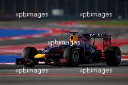 Sebastian Vettel (GER) Red Bull Racing RB10. 01.11.2014. Formula 1 World Championship, Rd 17, United States Grand Prix, Austin, Texas, USA, Qualifying Day.