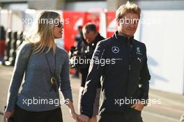 Nico Rosberg (GER) Mercedes AMG F1 with his wife Vivian Rosberg (GER). 01.11.2014. Formula 1 World Championship, Rd 17, United States Grand Prix, Austin, Texas, USA, Qualifying Day.