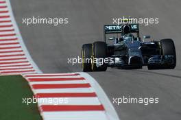 Nico Rosberg (GER) Mercedes AMG F1 W05. 01.11.2014. Formula 1 World Championship, Rd 17, United States Grand Prix, Austin, Texas, USA, Qualifying Day.