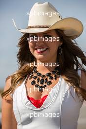 A grid girl. 02.11.2014. Formula 1 World Championship, Rd 17, United States Grand Prix, Austin, Texas, USA, Race Day.