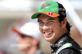 Sergio Perez (MEX), Sahara Force India  02.11.2014. Formula 1 World Championship, Rd 17, United States Grand Prix, Austin, Texas, USA, Race Day.