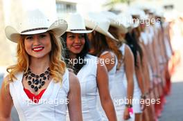 Grid girls. 02.11.2014. Formula 1 World Championship, Rd 17, United States Grand Prix, Austin, Texas, USA, Race Day.