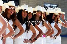 Grid girls. 02.11.2014. Formula 1 World Championship, Rd 17, United States Grand Prix, Austin, Texas, USA, Race Day.