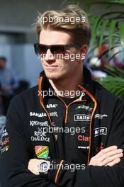 Nico Hulkenberg (GER) Sahara Force India F1. 02.11.2014. Formula 1 World Championship, Rd 17, United States Grand Prix, Austin, Texas, USA, Race Day.