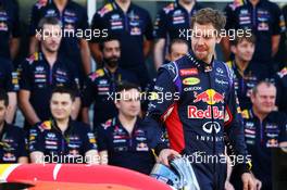 Sebastian Vettel (GER) Red Bull Racing at a team photograph. 02.11.2014. Formula 1 World Championship, Rd 17, United States Grand Prix, Austin, Texas, USA, Race Day.