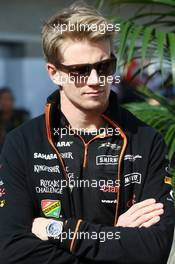 Nico Hulkenberg (GER) Sahara Force India F1. 02.11.2014. Formula 1 World Championship, Rd 17, United States Grand Prix, Austin, Texas, USA, Race Day.