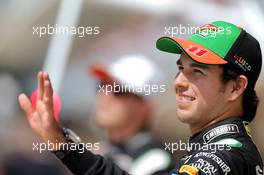 Sergio Perez (MEX), Sahara Force India  02.11.2014. Formula 1 World Championship, Rd 17, United States Grand Prix, Austin, Texas, USA, Race Day.