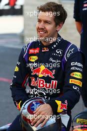 Sebastian Vettel (GER) Red Bull Racing at a team photograph. 02.11.2014. Formula 1 World Championship, Rd 17, United States Grand Prix, Austin, Texas, USA, Race Day.