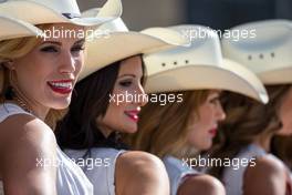 Grid girls. 02.11.2014. Formula 1 World Championship, Rd 17, United States Grand Prix, Austin, Texas, USA, Race Day.