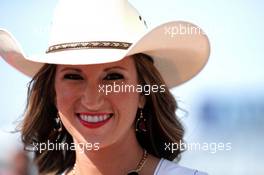 Grid girl. 02.11.2014. Formula 1 World Championship, Rd 17, United States Grand Prix, Austin, Texas, USA, Race Day.