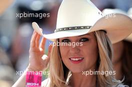 Grid girl. 02.11.2014. Formula 1 World Championship, Rd 17, United States Grand Prix, Austin, Texas, USA, Race Day.