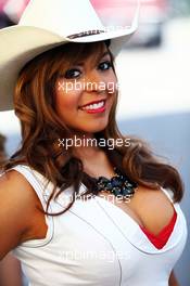 Grid girl. 02.11.2014. Formula 1 World Championship, Rd 17, United States Grand Prix, Austin, Texas, USA, Race Day.