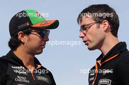 Sergio Perez (MEX), Sahara Force India  02.11.2014. Formula 1 World Championship, Rd 17, United States Grand Prix, Austin, Texas, USA, Race Day.