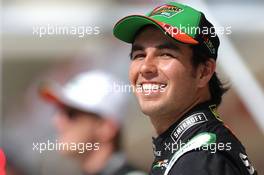 Sergio Perez (MEX), Sahara Force India  02.11.2014. Formula 1 World Championship, Rd 17, United States Grand Prix, Austin, Texas, USA, Race Day.