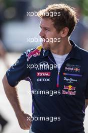 Sebastian Vettel (GER) Red Bull Racing. 02.11.2014. Formula 1 World Championship, Rd 17, United States Grand Prix, Austin, Texas, USA, Race Day.