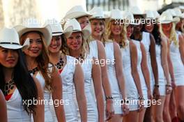 Grid girls. 02.11.2014. Formula 1 World Championship, Rd 17, United States Grand Prix, Austin, Texas, USA, Race Day.