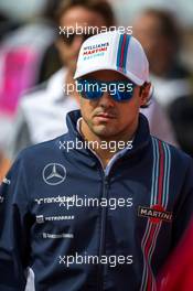 Felipe Massa (BRA) Williams on the drivers parade. 02.11.2014. Formula 1 World Championship, Rd 17, United States Grand Prix, Austin, Texas, USA, Race Day.